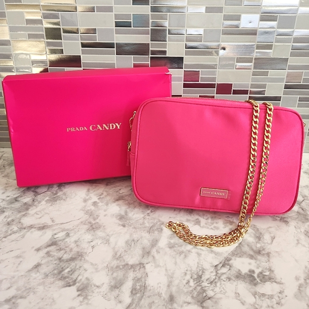 PRADA Beauty Cosmetic Makeup Pouch to Crossbody Bag WITHOUT BOX